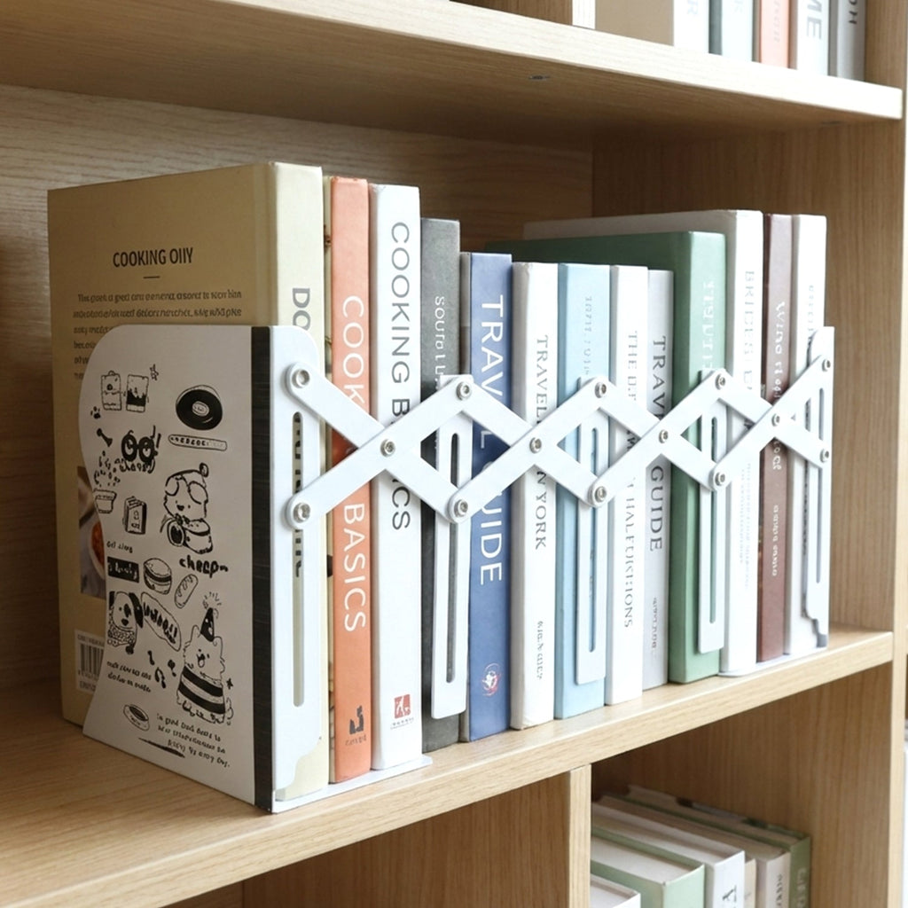 Expandable Metal Book Stand – Desk Book and File Organiser