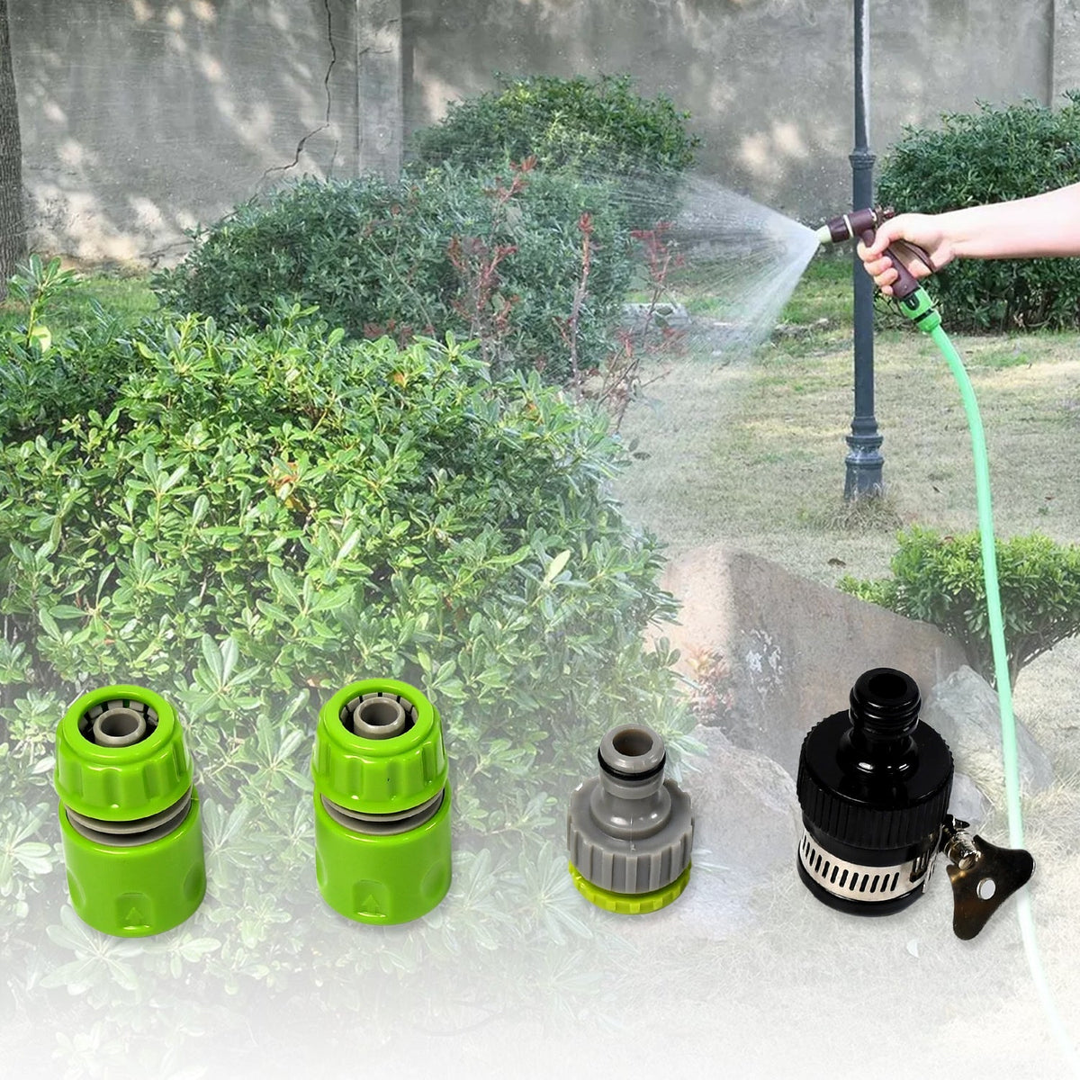 High-Pressure Garden Hose Spray Nozzle – Zinc Alloy, 3 Spray Modes