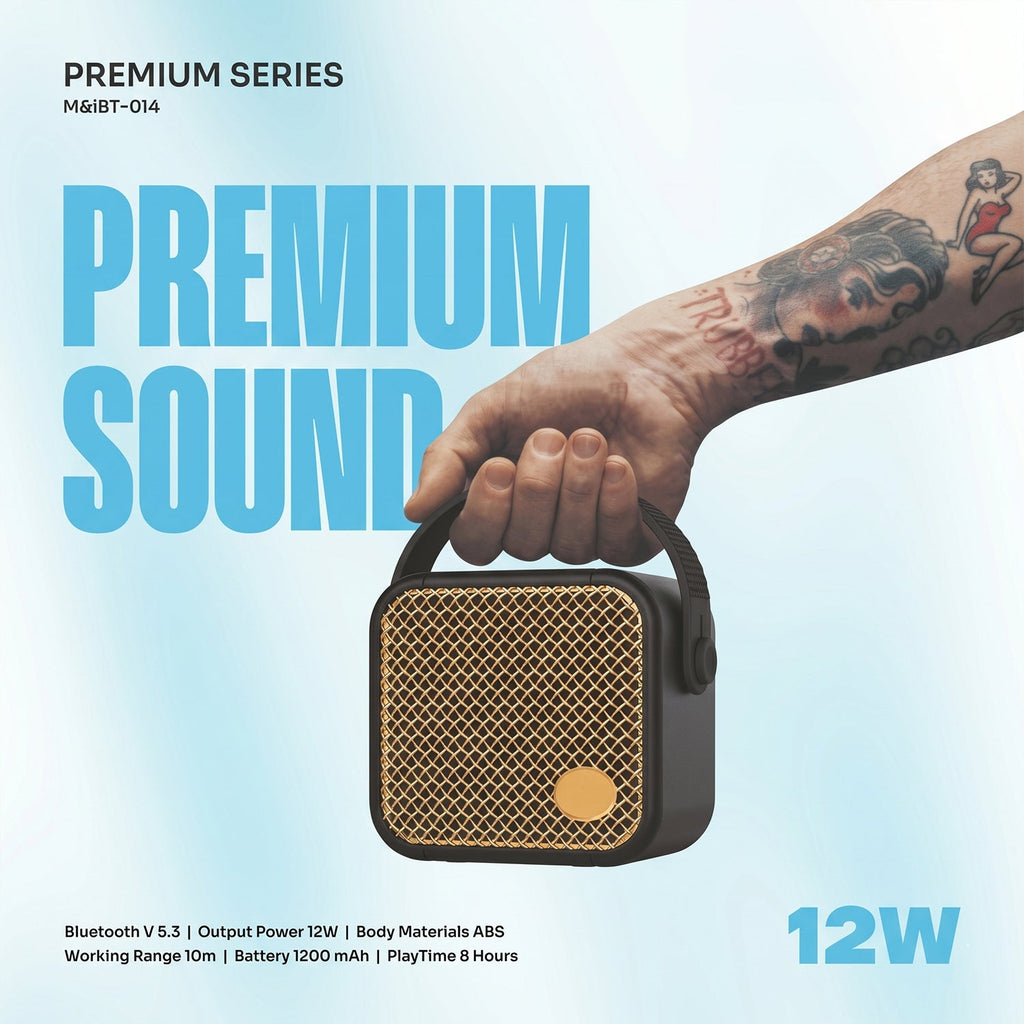 12W Wireless Bluetooth Mini Speaker – Rich Bass, Rechargeable
