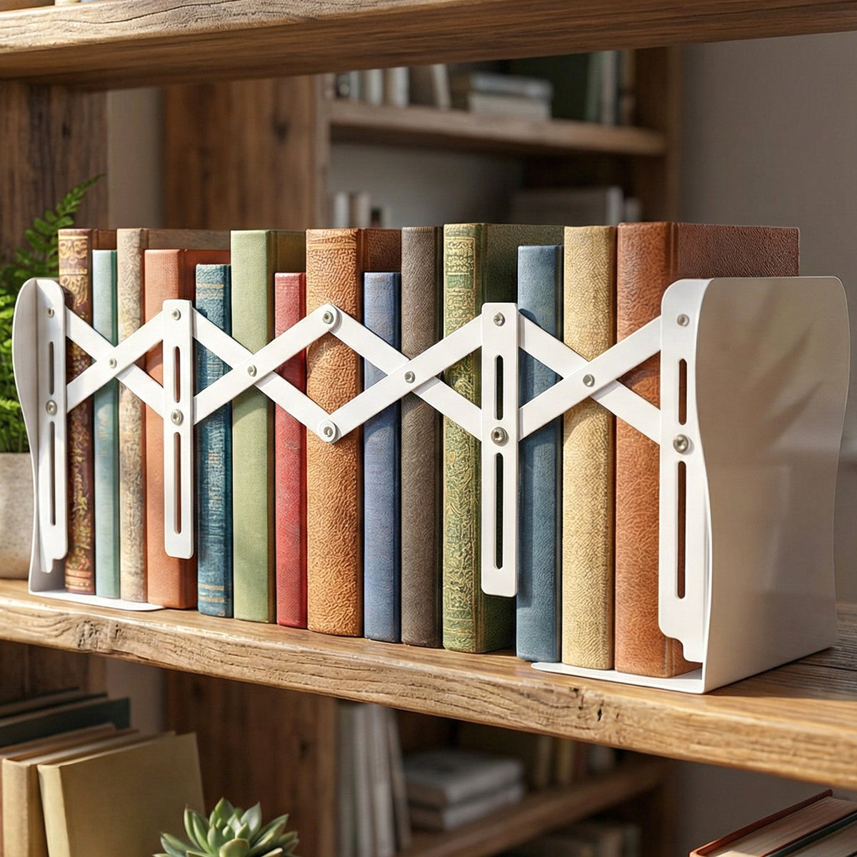 Expandable Metal Book Stand – Desk Book and File Organiser
