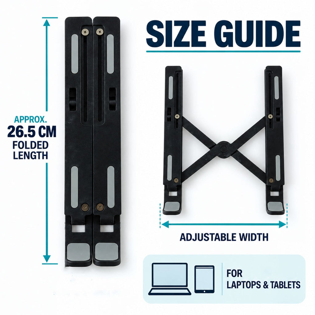 Foldable Adjustable Laptop Stand with Carry Bag
