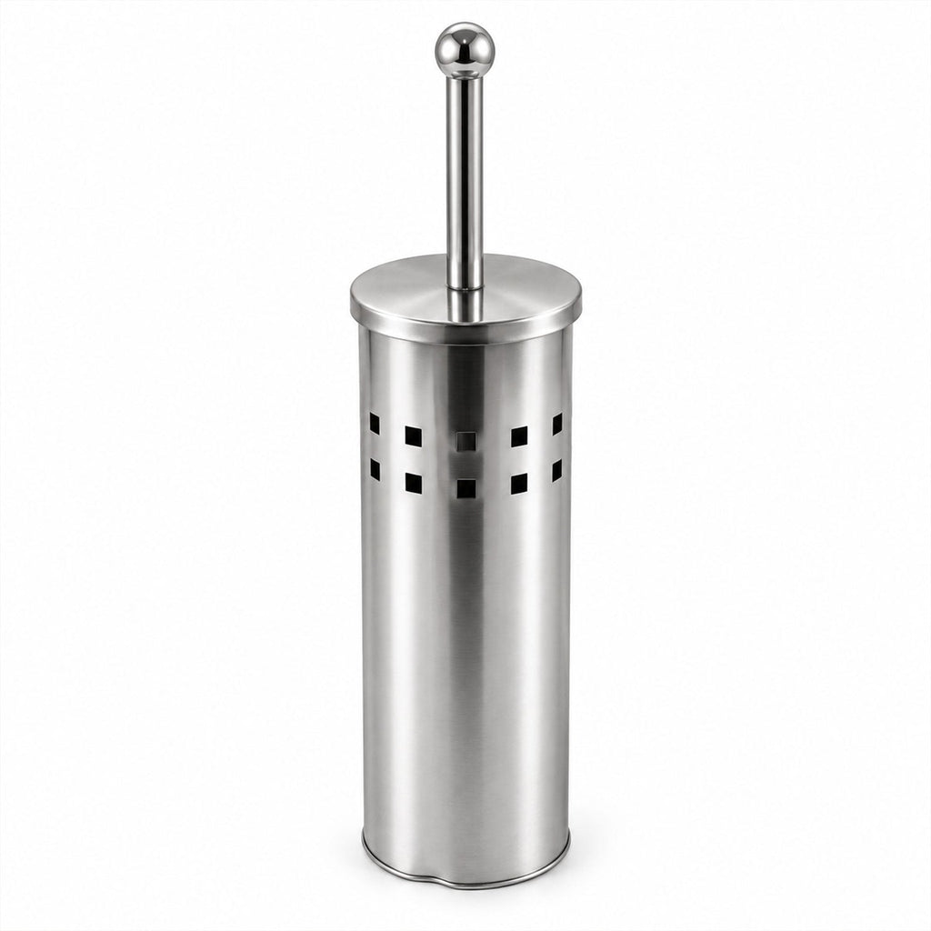 Stainless Steel Toilet Brush with Covered Holder