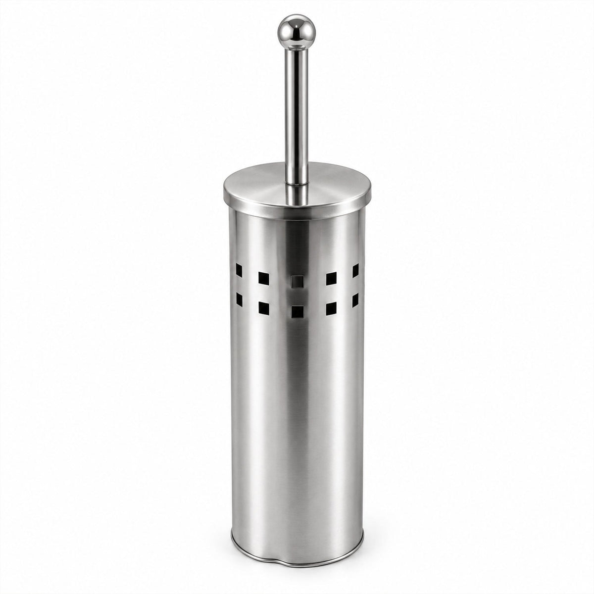 Stainless Steel Toilet Brush with Covered Holder