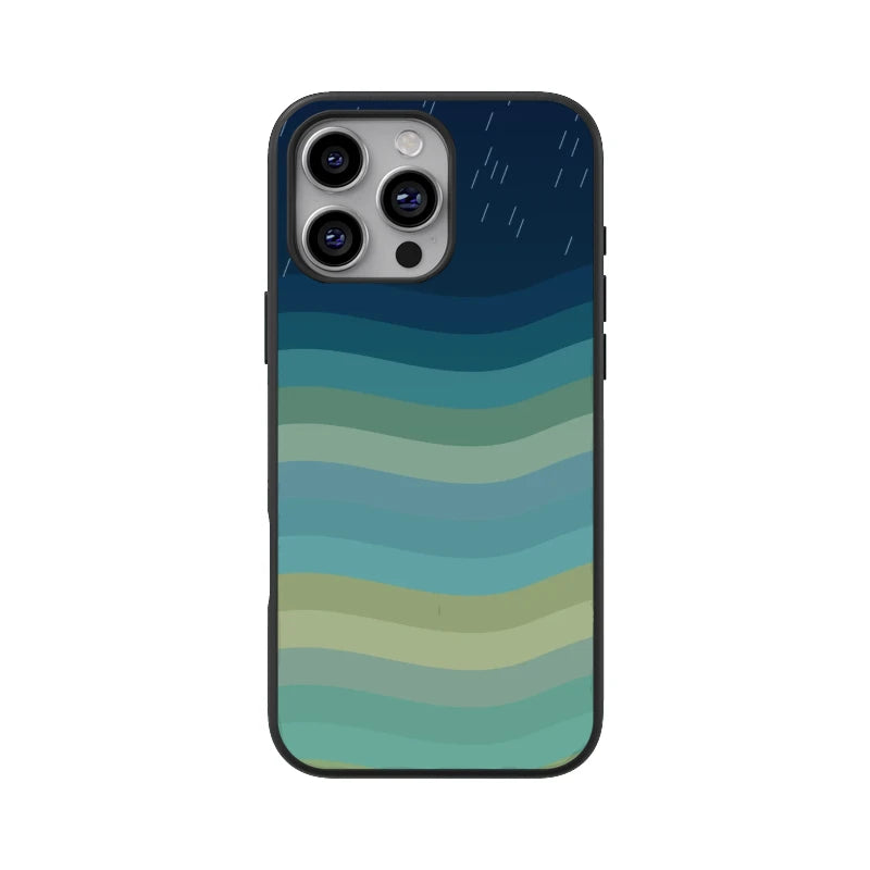 Monsoon Waves Phone Back Cover - Apple iPhone 16 Pro