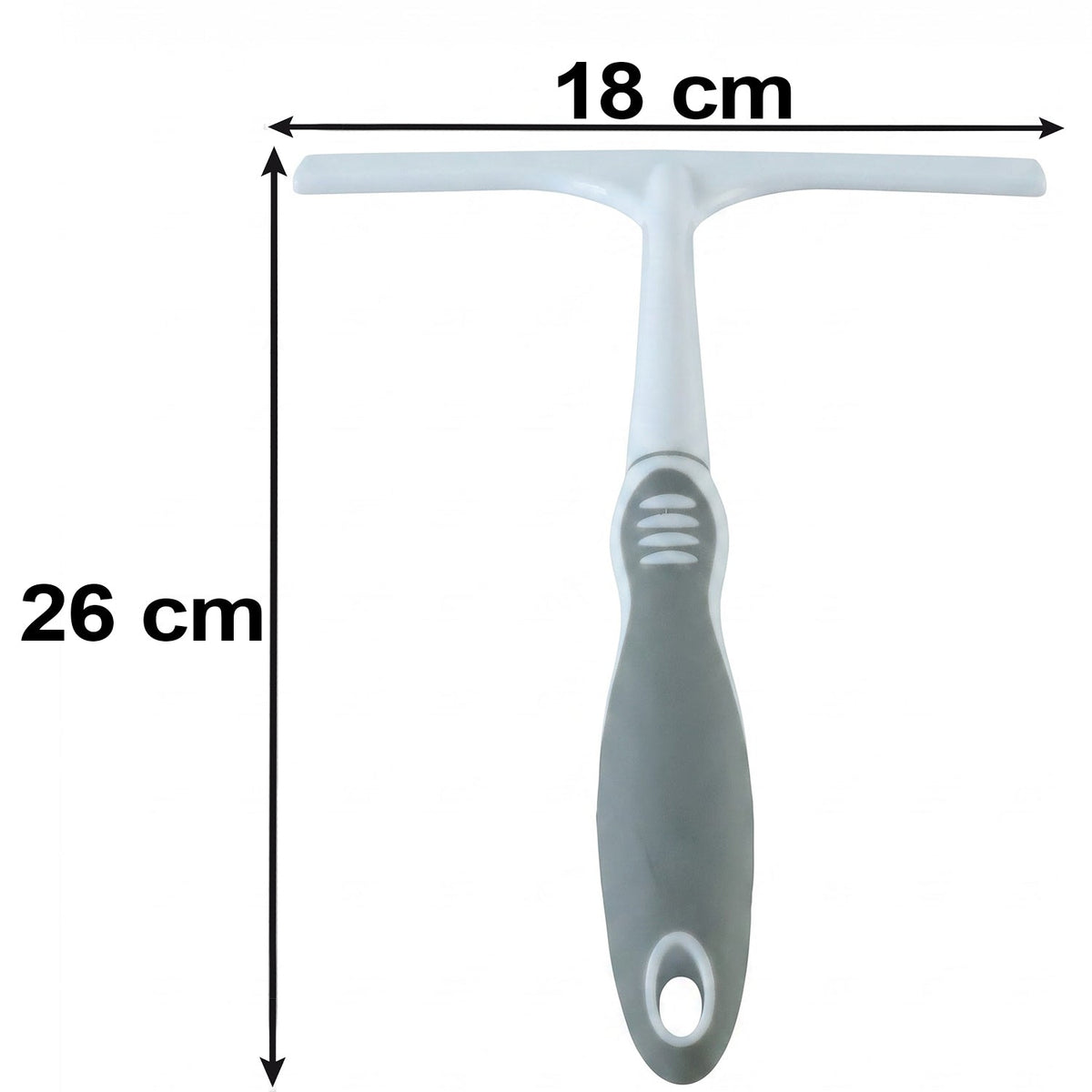 Glass & Mirror Squeegee Wiper with Holder for Bathroom