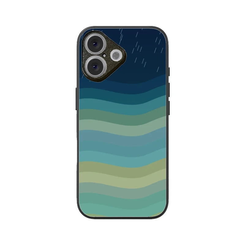 Monsoon Waves Phone Back Cover - Apple iPhone 16 Plus