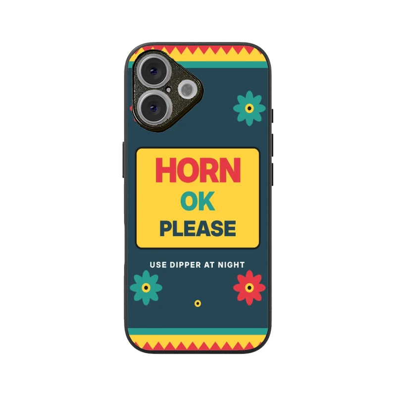 Horn OK Please Truck Art Phone Back Cover - Apple iPhone 16