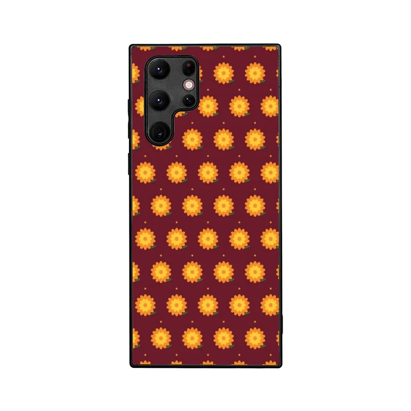 Marigold Bloom Phone Back Cover - Samsung Galaxy S22 Ultra