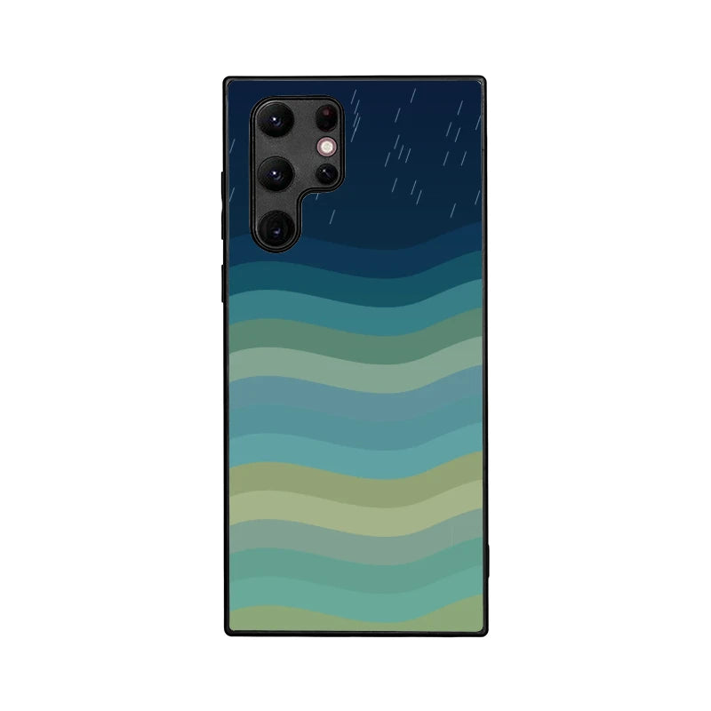 Monsoon Waves Phone Back Cover - Samsung Galaxy S22 Ultra