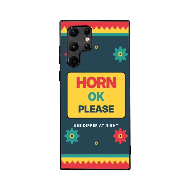 Horn OK Please Truck Art Phone Back Cover - Samsung Galaxy S22 Ultra